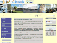 Tablet Screenshot of albert-ball.etab.ac-lille.fr
